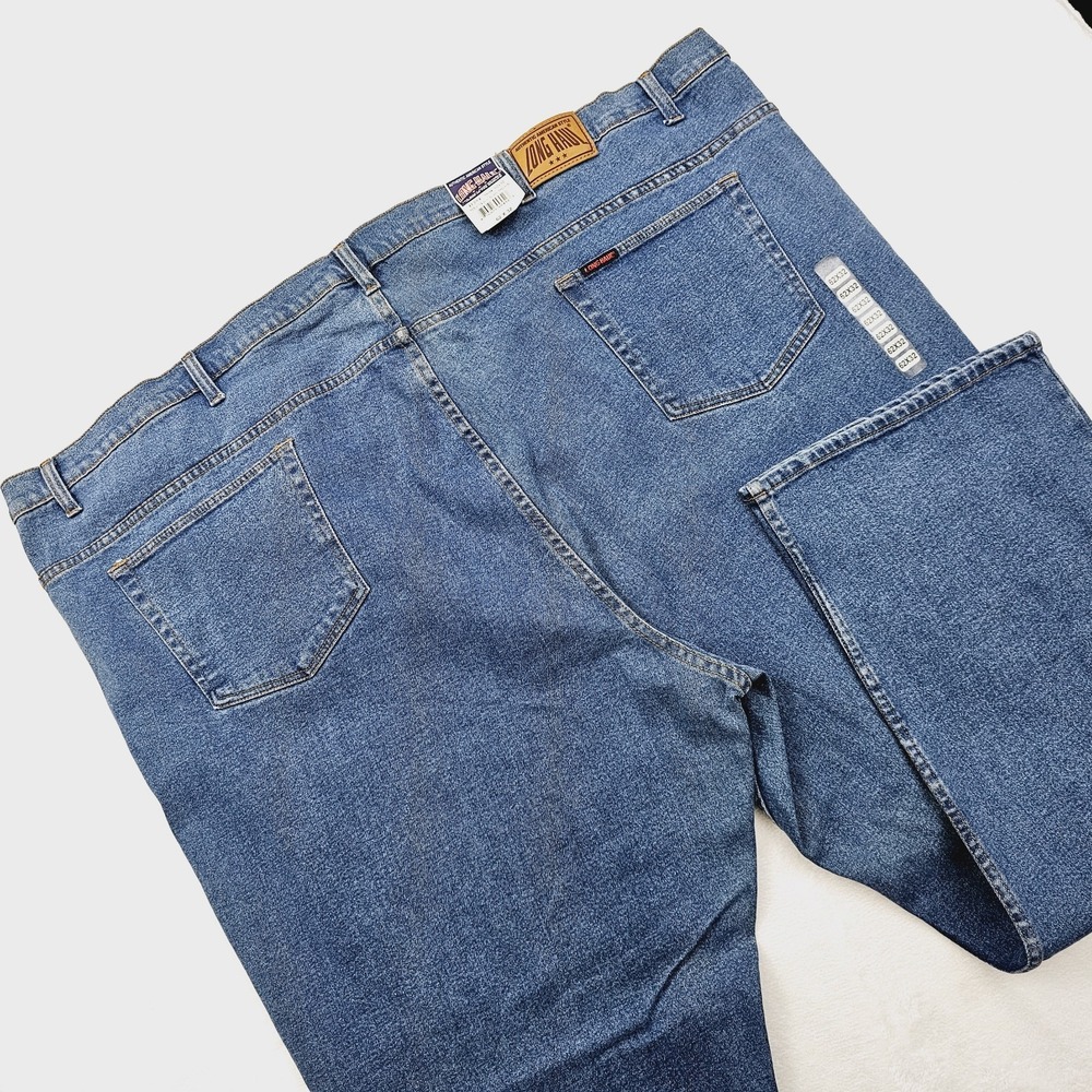 NEW Long Haul Jeans Mens 62W 32L Blue Denim 5 Pockets Stretch Casual